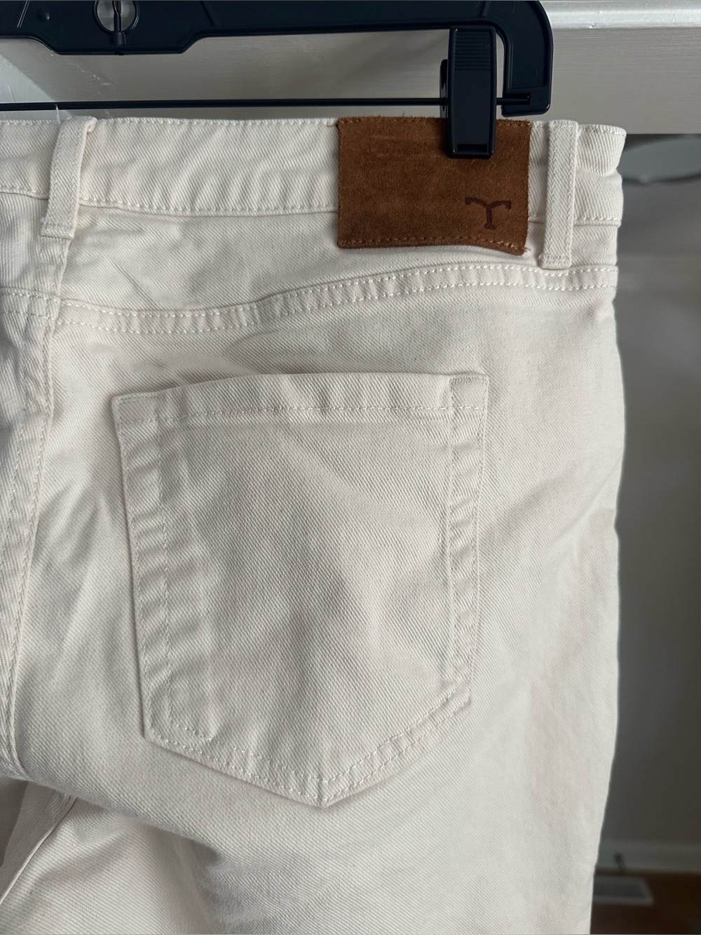Tecovas Women’s High Rise Straight Jeans Natural Denim Cream Size 30 Western - Picture 4 of 8